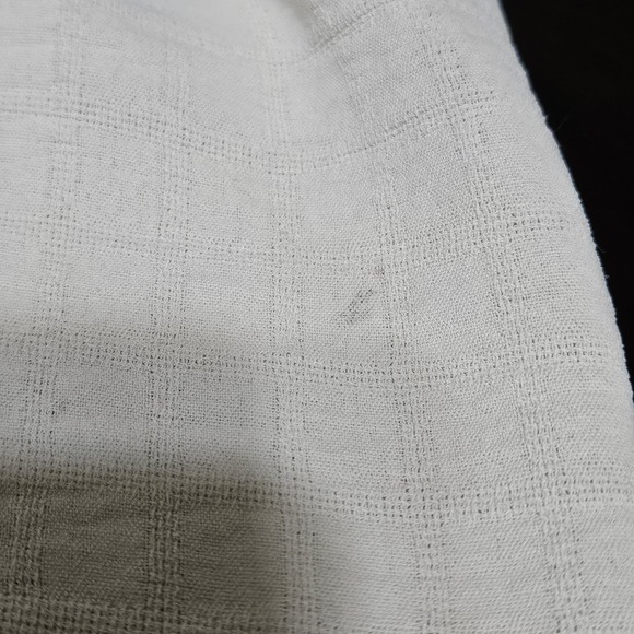 Honey & Sparkle Cream Peasant Crop Top M Milkmaid Puff Sleeve Corset Cottagecore - Picture 8 of 9